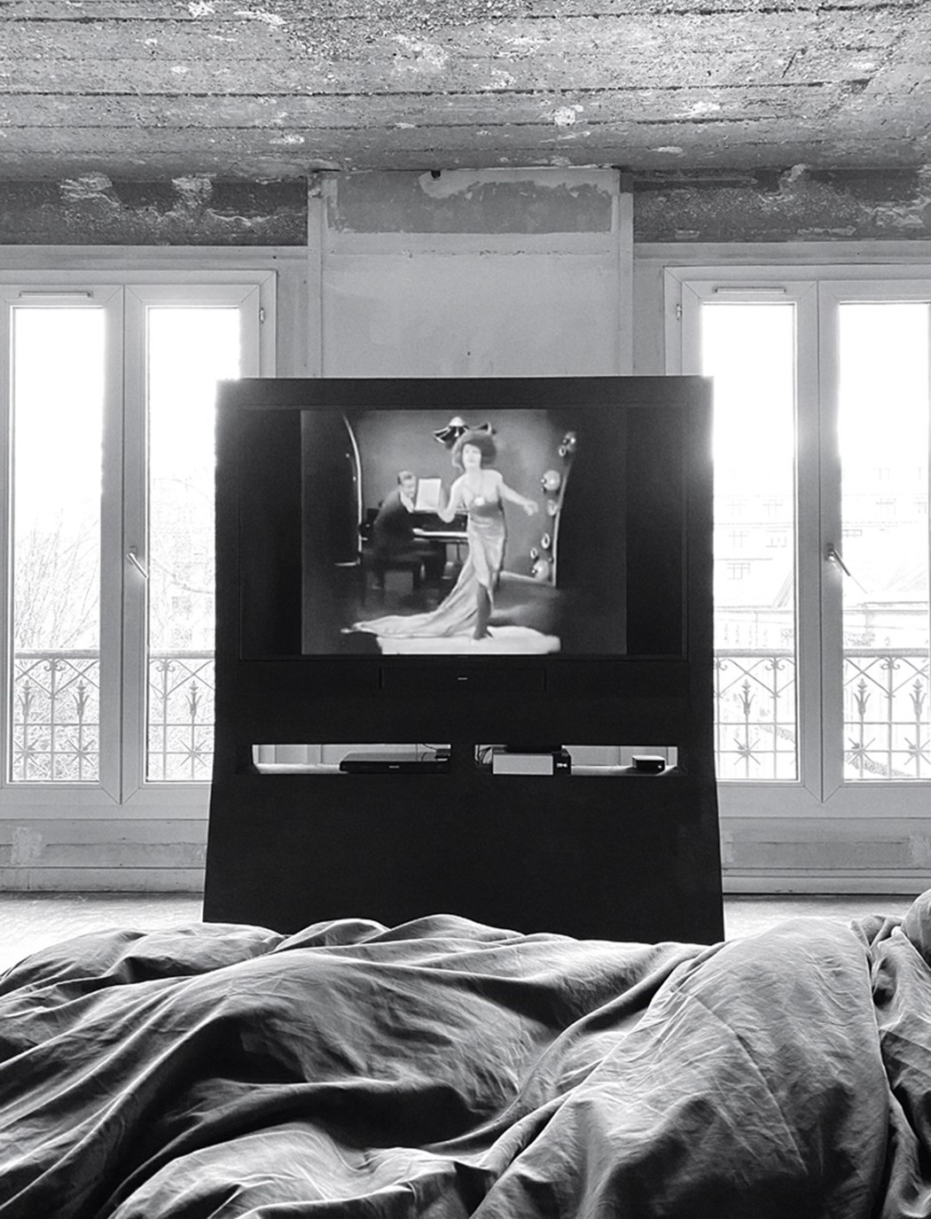 Rick Owens concrete bedroom Paris movies TV