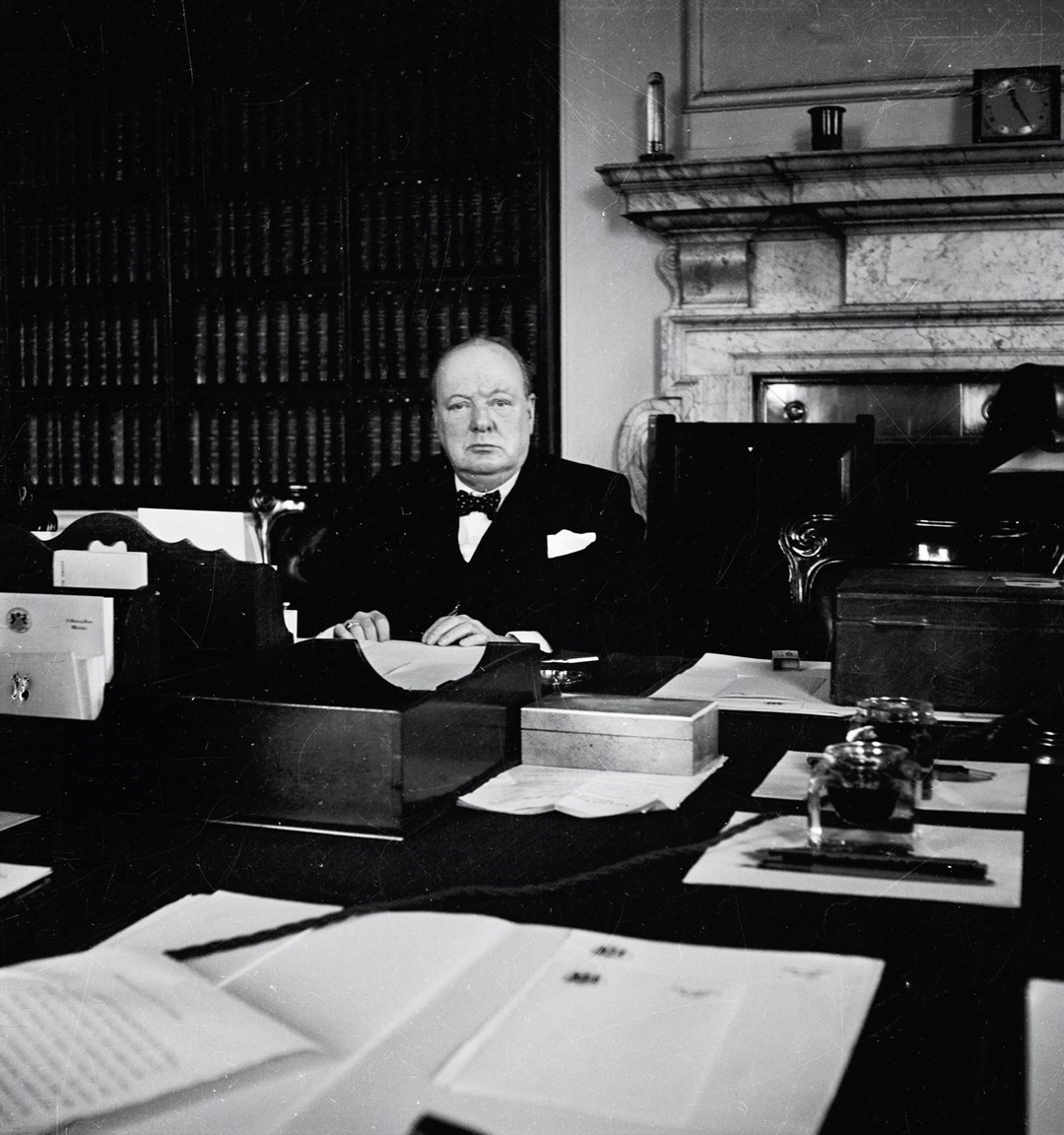 Sir Winston Churchill in the Cabinet Room, 1940, by Cecil Be