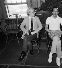 Andy with Fred Hughes 1977 5 x 7 crop
