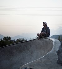 Nepal Himalayas Pokhara Skaterpark skaters