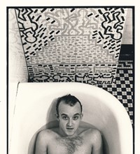 Don Herron bath tub shots Keith Haring
