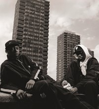13 The three blocks. Me and Dizzee, back in the be