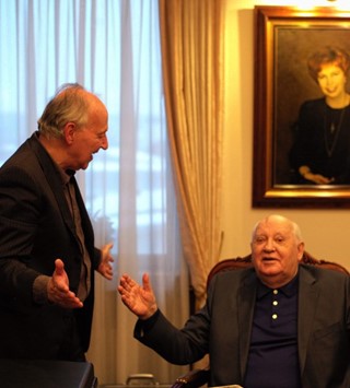 Werner Herzog and Mikhail Gorbachev 