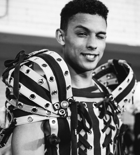 Sibling brand label fashion London backstage knitwear