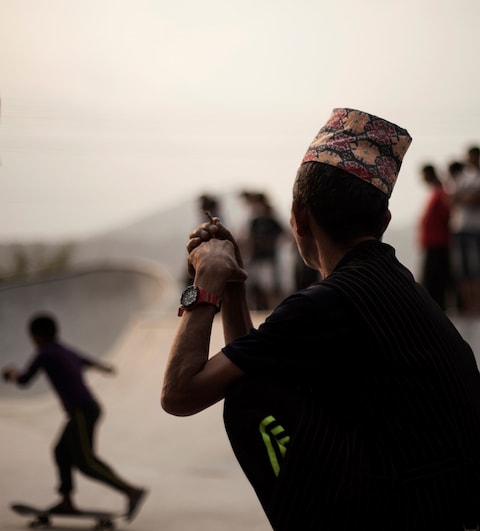 Nepal Himalayas Pokhara Skaterpark skaters