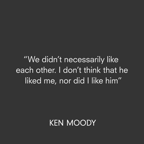 Robert Mapplethorpe quote Ken Moody interview