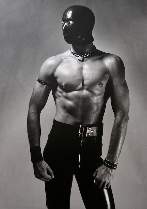 Rick Castro fetish erotic photography leather mask