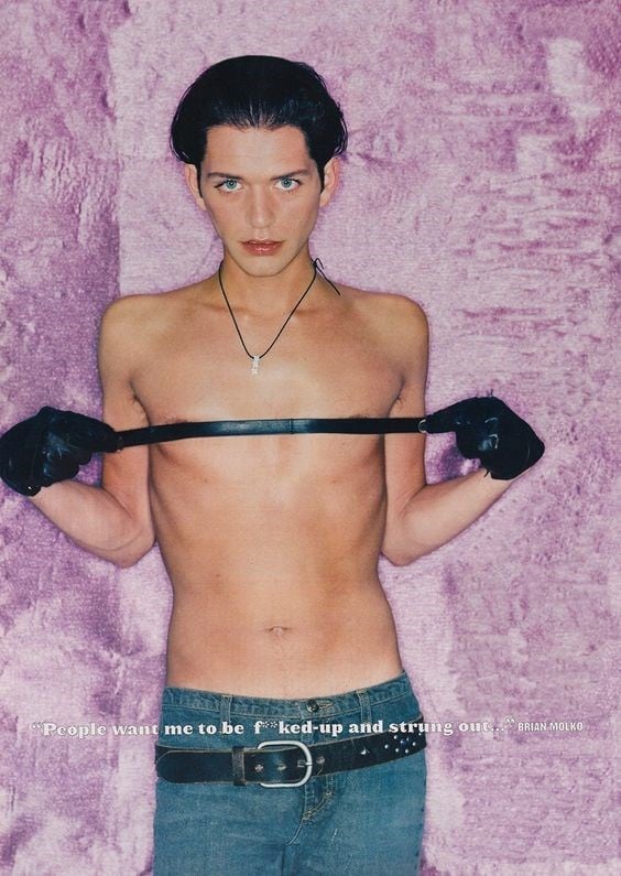 Brian Molko queer icon androgynous fashion style