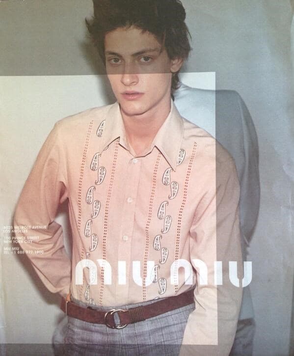 Miu Miu Menswear Men&#39;s Archive Campaign Ads Runway