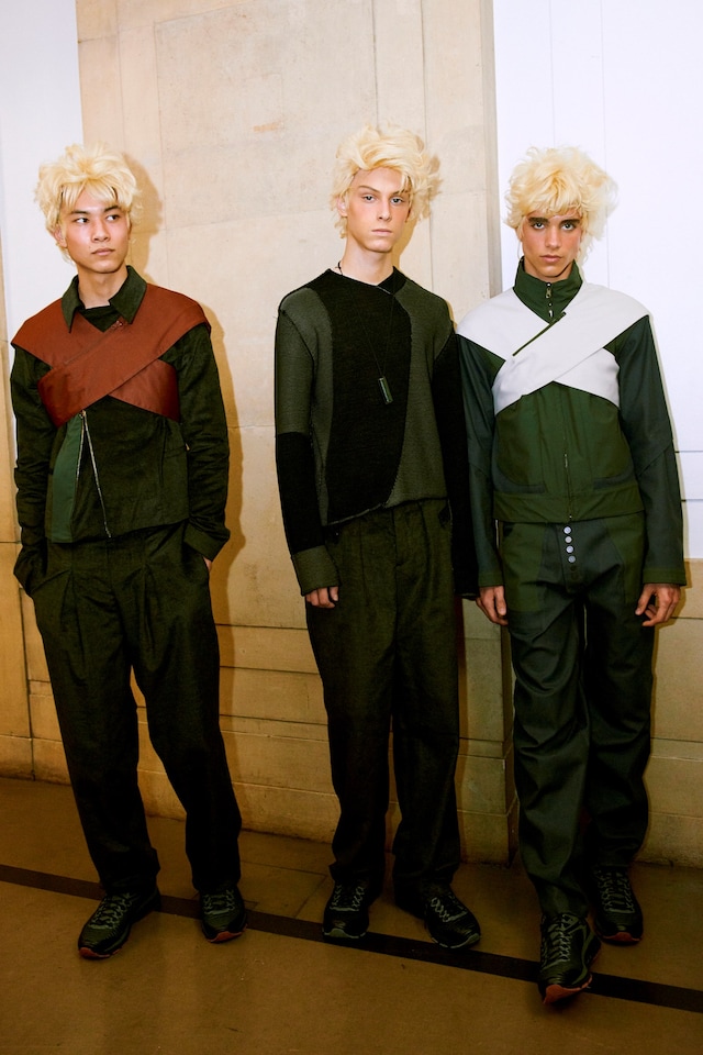 Kiko Kostadinov AW18 backstage london fashion week men's