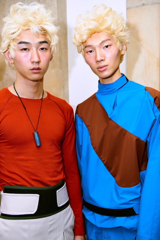 Kiko Kostadinov AW18 backstage london fashion week men's