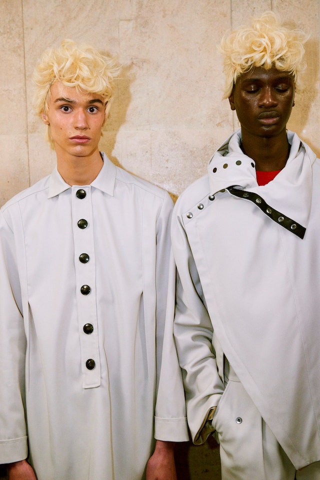 Kiko Kostadinov AW18 backstage london fashion week men's