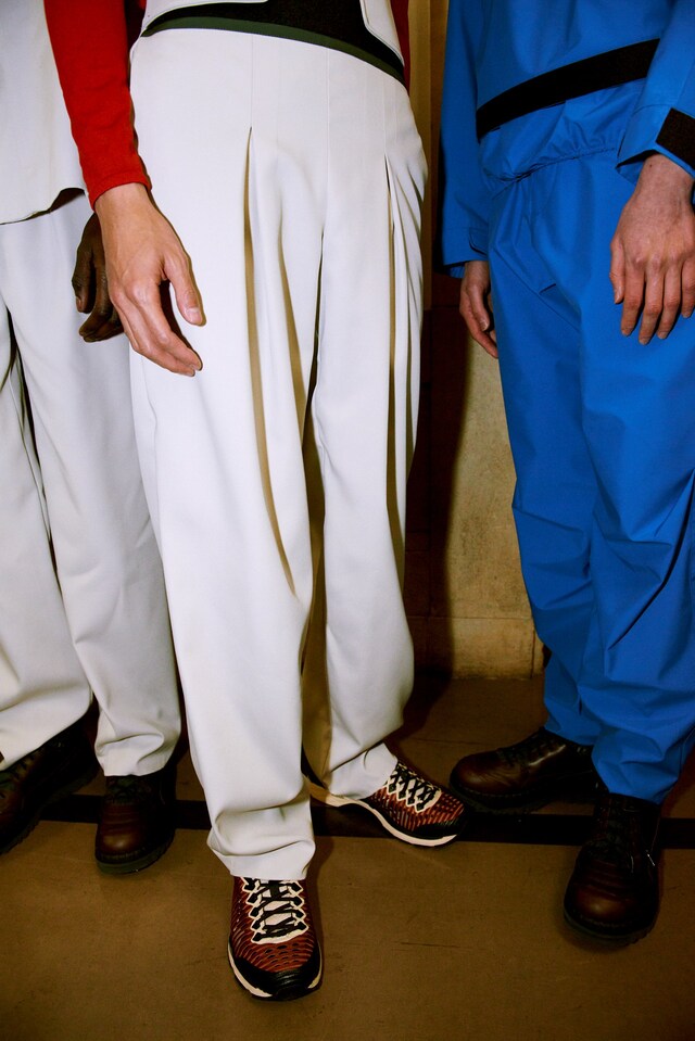 Kiko Kostadinov AW18 backstage london fashion week men&#39;s