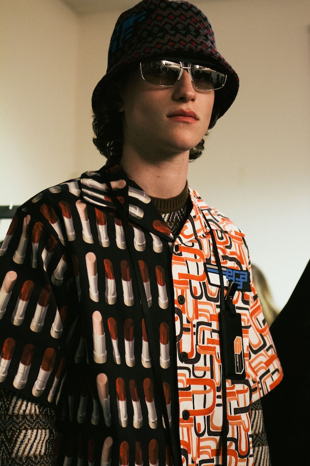 Prada A/W18 AW18 Fall 2018 men's fashion backstage
