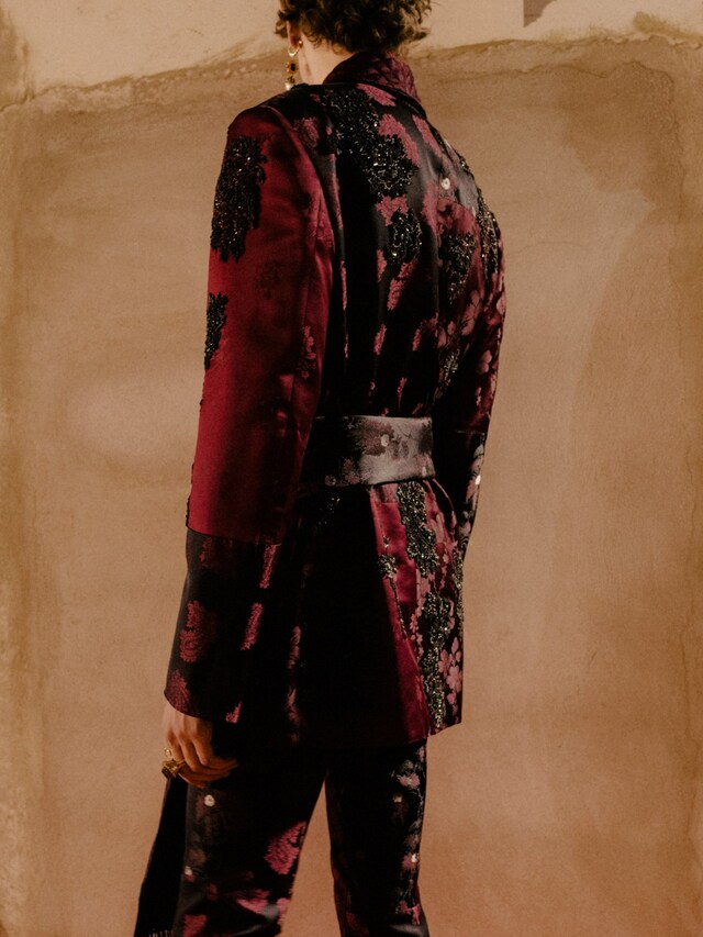 Backstage Alexander McQueen Men's Sarah Burton 2018 AW18