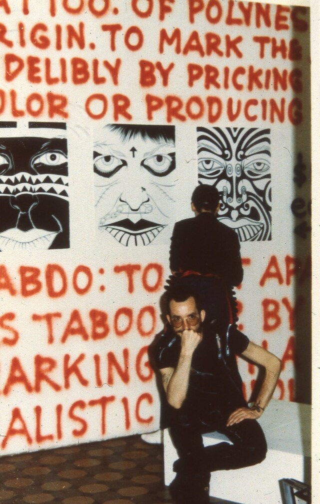 26 Ruth Marten installing at the Punk Art Show