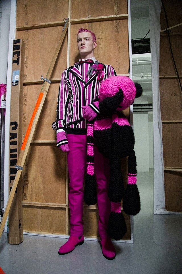 Sibling brand label fashion London backstage knitwear