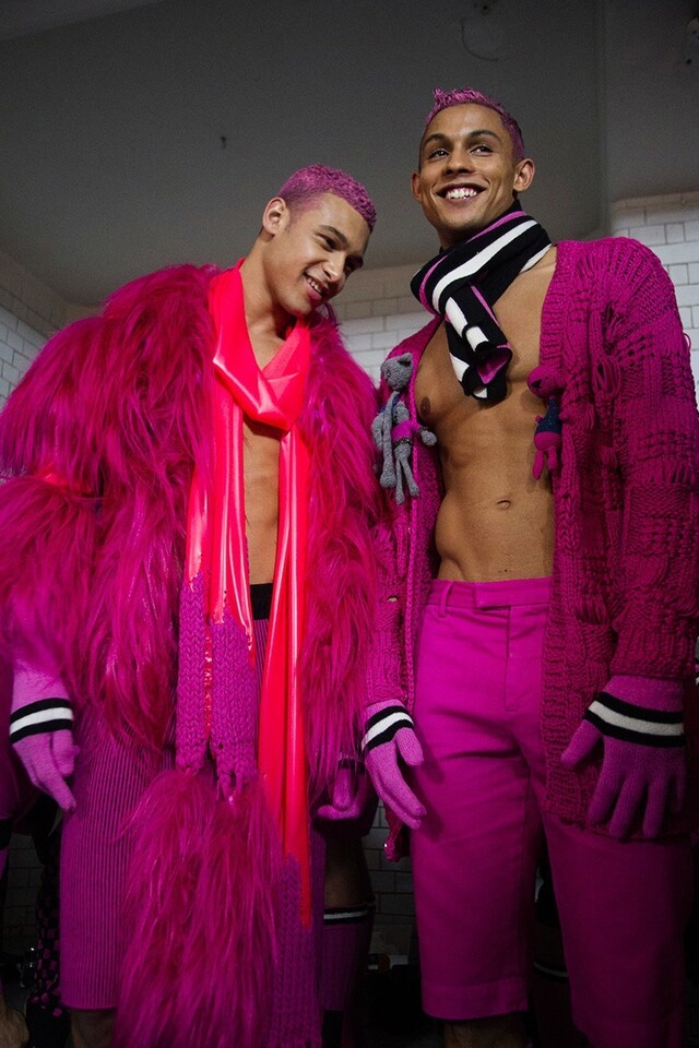 Sibling brand label fashion London backstage knitwear