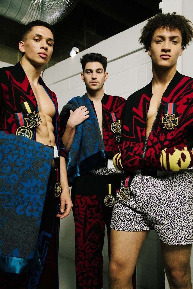 Sibling brand label fashion London backstage knitwear