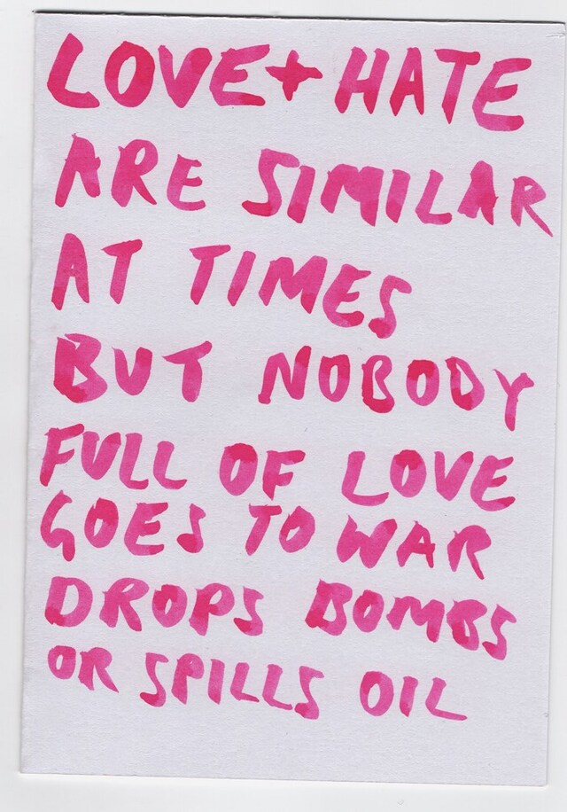 Love and Hate Zine Luisa Le Voguer Couyet