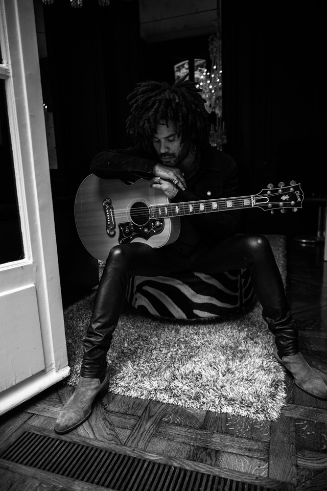 Lenny Kravitz interview style fashion leather trousers