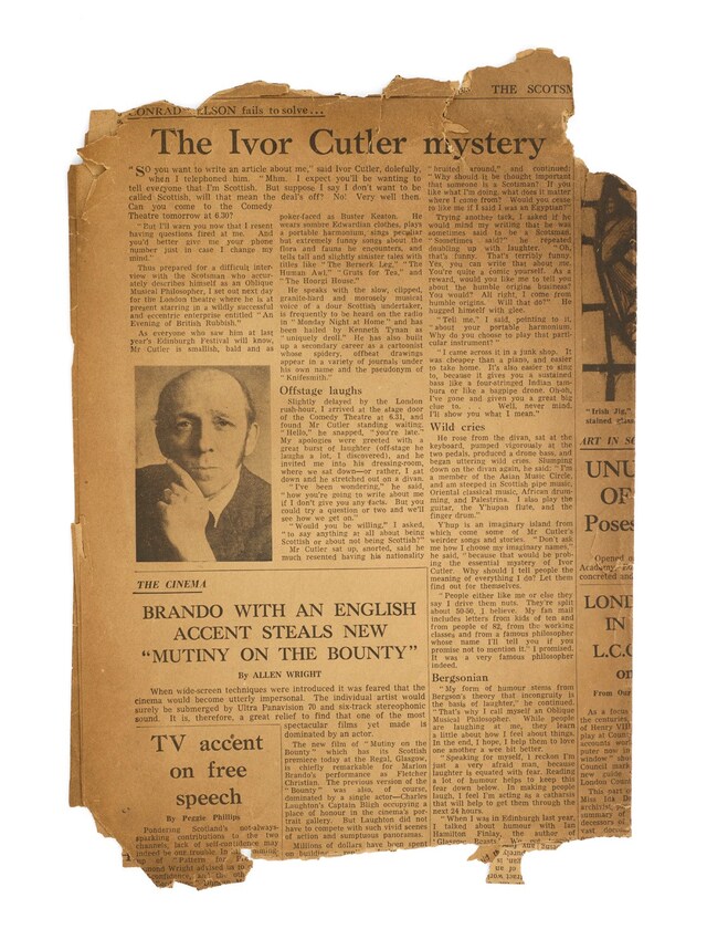 Ivor Cutler Archive GCCA_10
