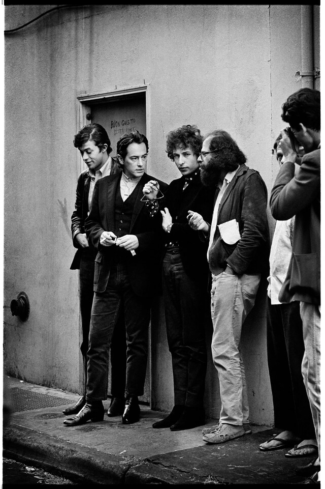 p251-Robbie Robertson, Michael McClure, Bob Dylan 