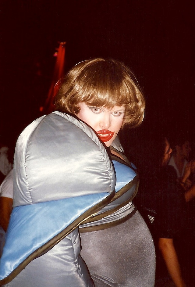 Leigh Bowery at Parallel nightclub, 1991.