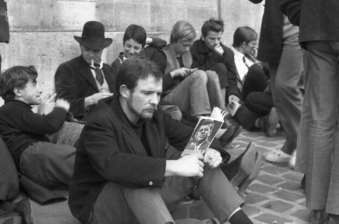 Parisian Beatniks Hanging Out by the Seine, 1965 (