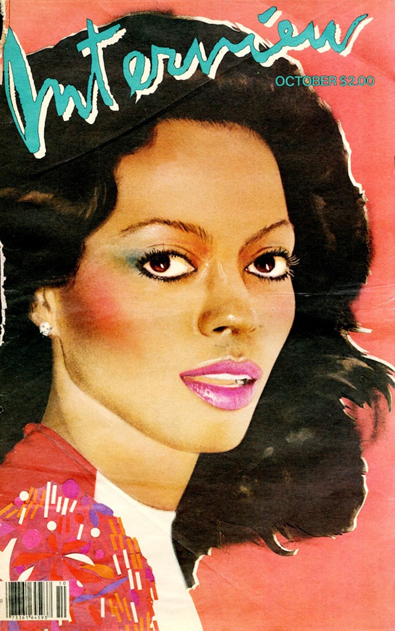 Diana Ross on the cover of Interview magazine