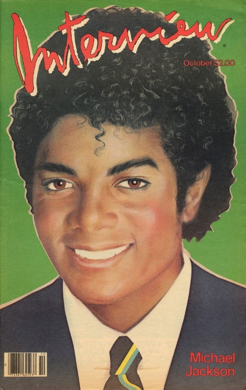 Michael Jackson on the cover of Interview magazine
