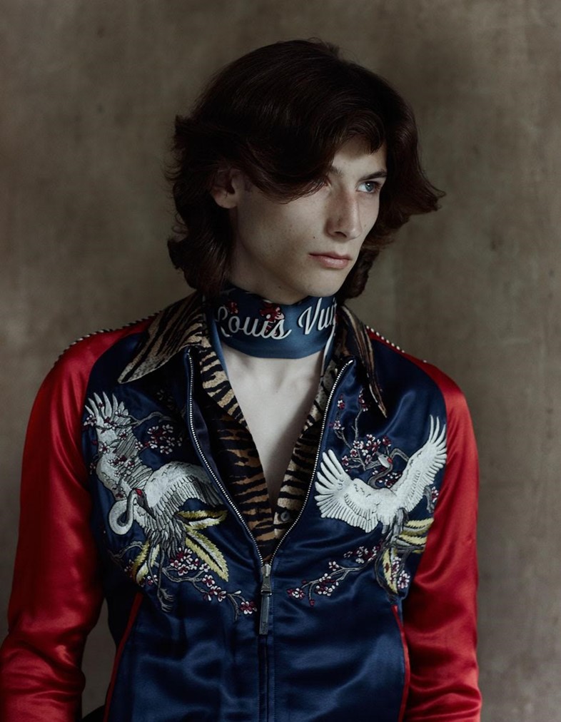 Louis Vuitton Kim Jones Silk Bomber Jacket Embroidered