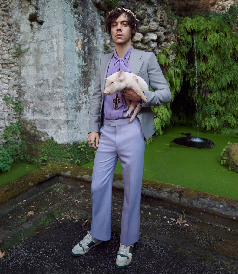 Harry Styles Gucci campaign ad 2018 Another Man fashion