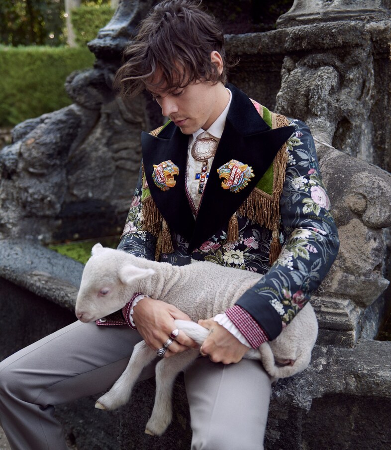 Harry Styles Gucci campaign ad 2018 Another Man fashion