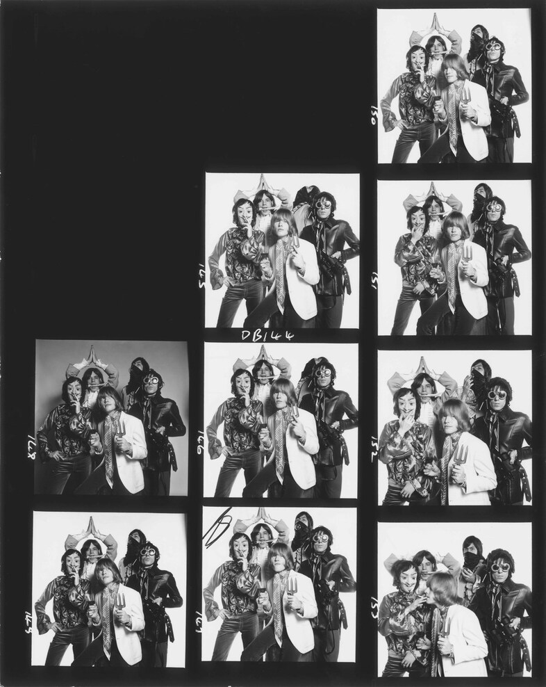 Rolling Stones Contact Sheet 1968 David Bailey. Co