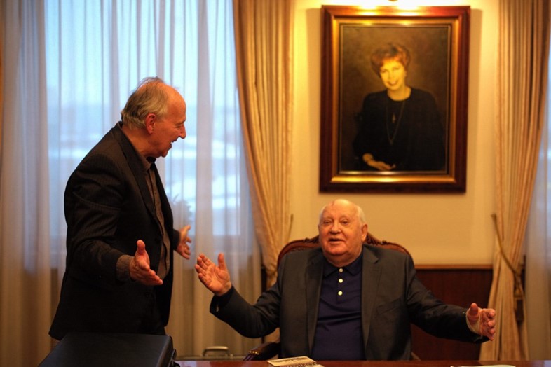 Werner Herzog and Mikhail Gorbachev 