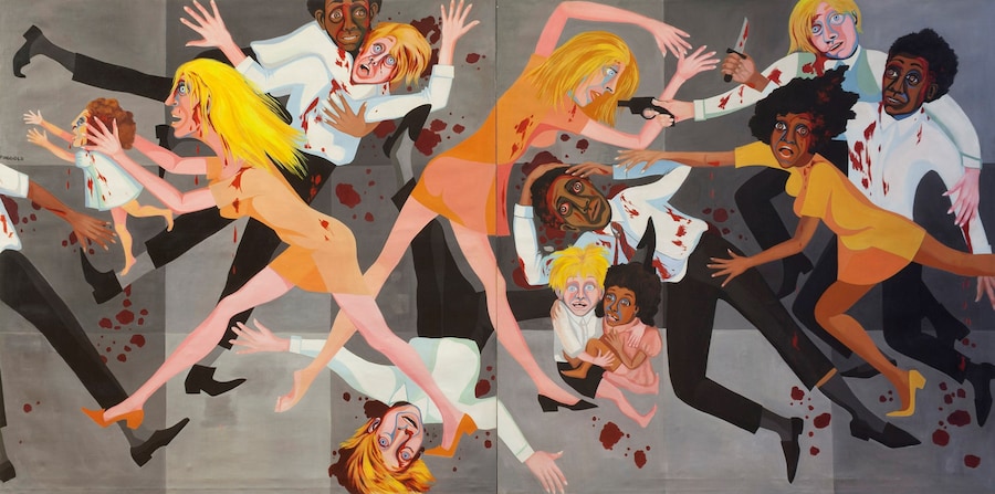 Faith Ringgold, America People Series #20: Die
