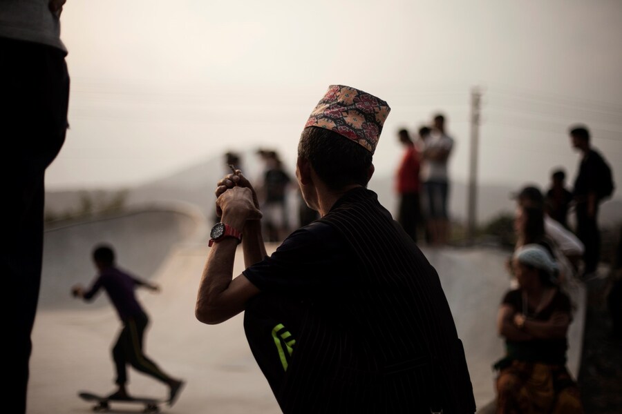 Nepal Himalayas Pokhara Skaterpark skaters