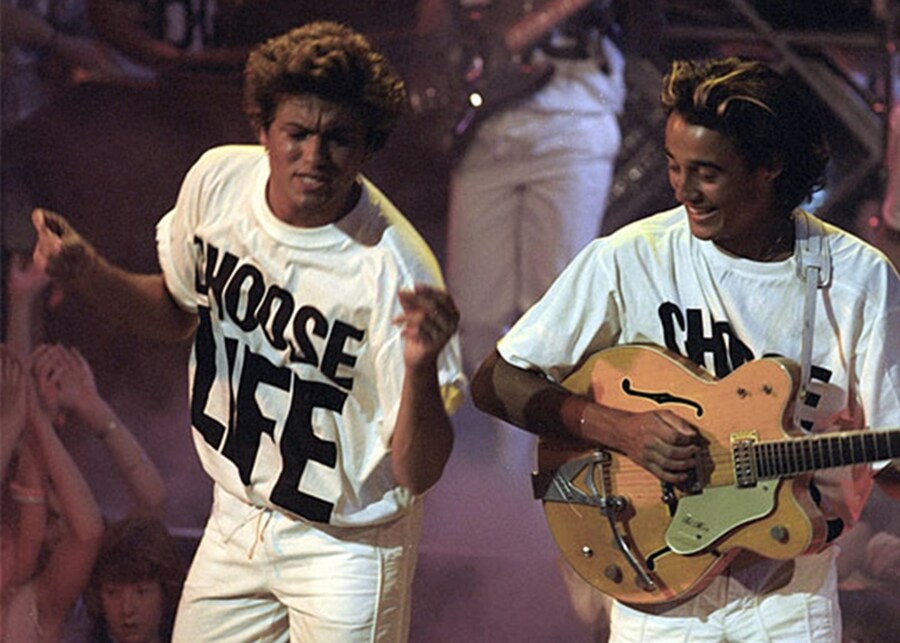 George Michael fashion style evolution