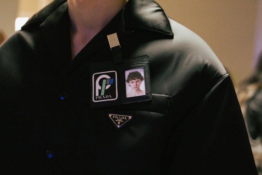 Prada A/W18 AW18 Fall 2018 men's fashion backstage