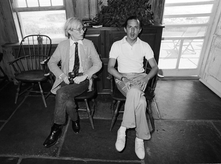 Andy with Fred Hughes 1977 5 x 7 crop