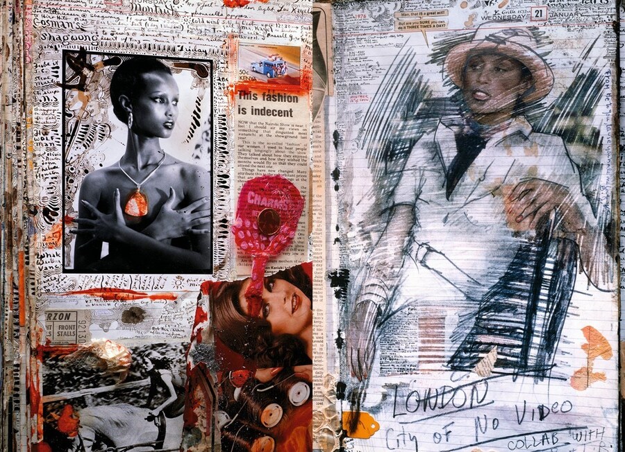 Peter Beard collage