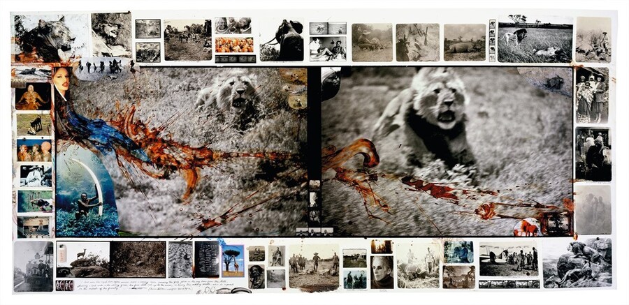 Peter Beard collage