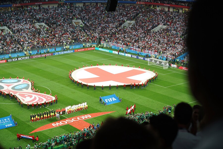 England Croatia football World Cup semi-final 2018 Russia