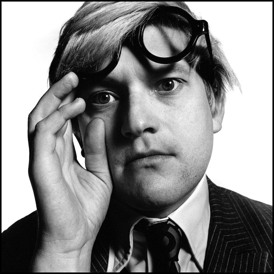 David Hockney &#169; David Bailey Courtesy Gagosian