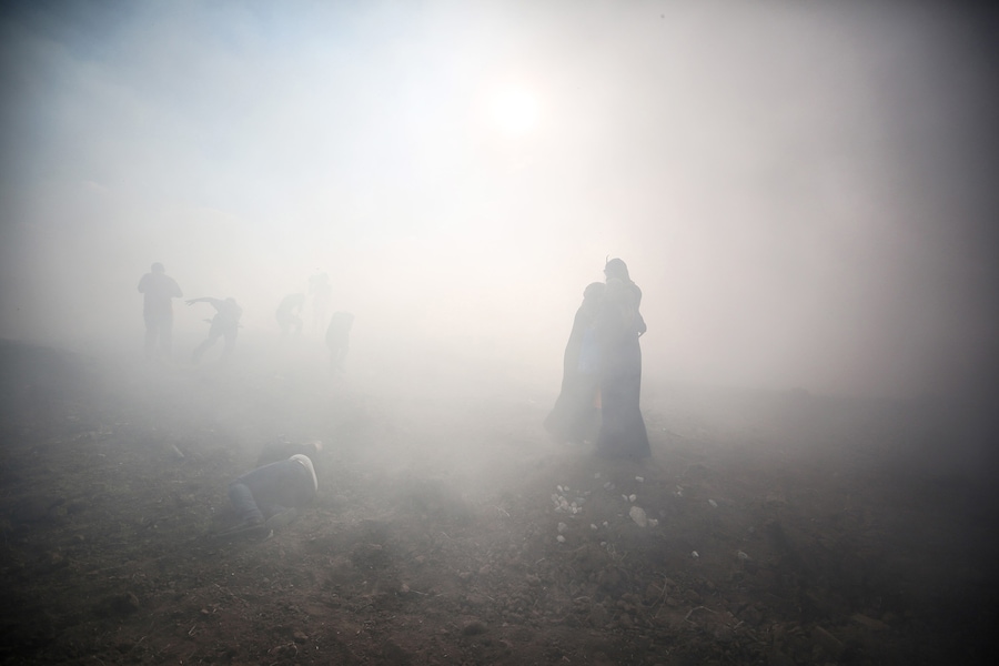 Mustafa Hassona Palestine protester iconic viral Gaza