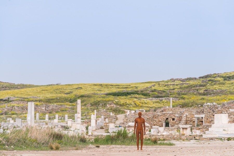 Antony Gormley SIGHT on the Island of Delos
