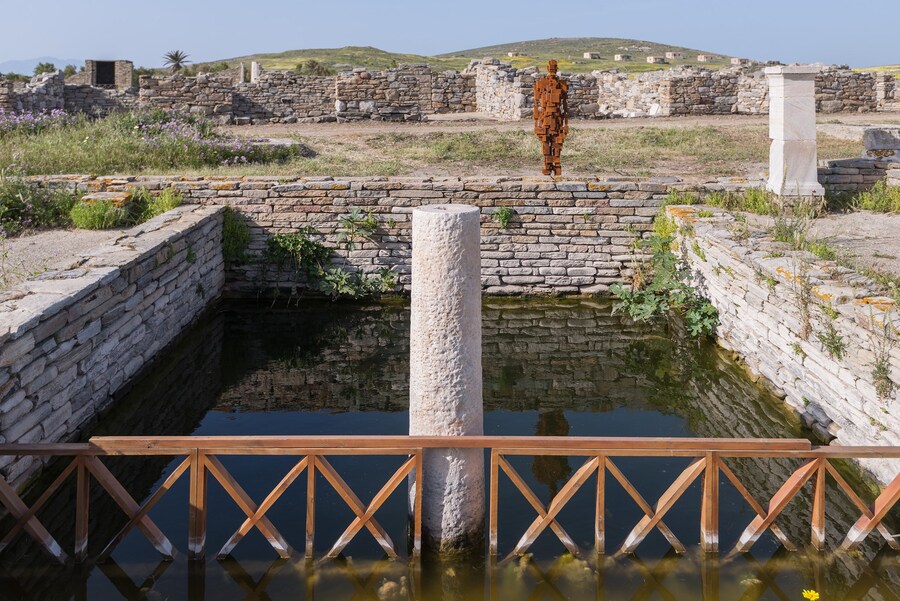 Antony Gormley SIGHT on the Island of Delos