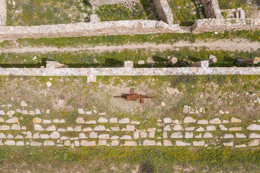 Antony Gormley SIGHT on the Island of Delos