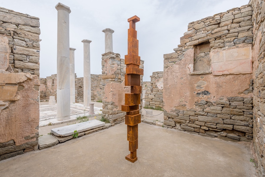 Antony Gormley SIGHT on the Island of Delos
